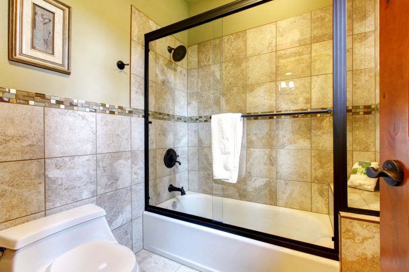 Corner Walk-in Shower with Sliding Door
